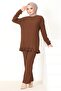 Fernur Brown 516 - Frilly Double Set