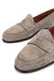 Men's Genuine Leather Beige Loafer Shoes - 3