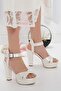 Women's Thick Heeled Platform Wedding Dress Shoes