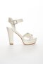 Women's Thick Heeled Platform Wedding Dress Shoes - 3