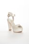 Women's Thick Heeled Platform Wedding Dress Shoes - 4