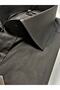 Slimfit Black Satin Shirt - 2