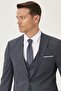 Men's Navy Blue-black Slim Fit Slim Fit Nano Suit with Waterproof Vest