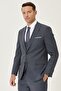 Men's Navy Blue-black Slim Fit Slim Fit Nano Suit with Waterproof Vest - 6