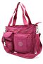 Waterproof Fabric Women's Burgundy Luxury Shoulder Bag 7300 - 3