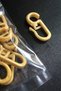 Rustic Curtain, Wooden and Plastic Ring Clips, Gold-varak- 25 Pieces - 2