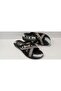 Cross Model Rope Black Gray Daily Men's Slippers - 5