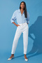 Beyaz Yüksek Bel Comfort/Esnek Mom Jeans TWOSS24JE00122 - 2