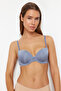 Brown-Multicolor 3-Pack Micro String Strap Padded/Push-Up Knitted Bra Thmss24Su00053 - 5