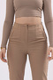 Women's Summer Camel Trend Model Pencil Detailed High Waist Fabric Trousers 30062 - 7