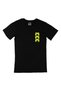 Black T-Shirt with Yellow Own Your Game Pocket Logo Design