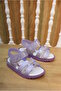 Thermo Non-Slip Sole Velcro Girls Sandals Lilac - 6