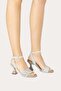 Straw Knit Ingrid Heeled Leather Sandals - 2