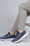 27686 Navy Blue - Indigo Blue Men's Sneaker Casual Sneakers - 2