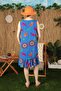 New Season Viscose Fabric Tie-Dye and Ethnic Pattern Zero Sleeve Midi Women's Dress - 5
