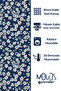 ستارة خلفية لغرفة المعيشة من جلد الغزال منقوشة 3 من Nowon مطبوعة برباط إضافي 2 وشاح PRD-1036 - 6