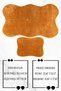 2-Piece 80x140 50x70 Cm Large Size Bath Mat Set Non-Slip Base Toilet Seat Set 80X140 MUSTARD - 4