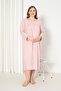 100% Cotton Seasonal Long Sleeve Combed Plus Size Mother's Nightgown 833 - 2