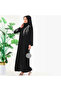 Quality Luxury Abaya Dubai Silk Fabric Hand Embroidered Lace Arabic Exclusive Feraje Abaya - 7