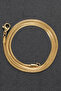 Flat Snake Italian Chain Stainless Steel Necklace Gold Color - 3 mm - 6