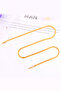 Flat Snake Italian Chain Stainless Steel Necklace Gold Color - 3 mm - 3