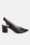 Women's Black Patent Leather Genuine Leather Heeled Shoes Size 35-41