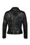 Women's Genuine Leather Black Antique Leather Coat - 4