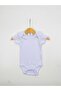 100% Organic Cotton 5-Piece White Short Sleeve Baby Bodysuit - 3