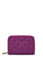 Unisex Genuine Leather Purple Wallet