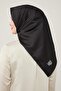 Black Plain Twill Scarf - 3