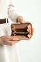Women's Genuine Leather Powder Daily Wallet - 3