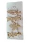 New Season Gold Silver Pearl 4-Piece and 6-Piece Side Clip Hairpin Set Korean Style Pearl Women's Set Hairpin - 2