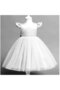Helsinki Pearl Detailed American Satin Girls' Evening Dress - Girls' Dress - 2