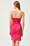 Women's Fuchsia Stone Strap Slit Mini Diving Dress AEL-00000007 - 7