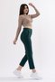 Women's Summer High Waist Zr Model Pencil Pants with Back Waist Detail K.Green 30062 - 4