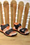 (arzen) Orthopedics Thermo Non-Slip Sole Velcro Boys' Sandals Black - 2
