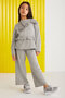 LILIANA-GRM24045 34% polyester 28% viscon 33% cotton 5%elastne women's long sleeves blouse and pantalon - 3