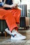27430 High Top White - Navy Blue Men's Sneaker Casual Sports Shoes