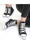 Cnv Unisex Long Black Linen Sports Shoes - 3