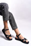Purlogih Women's Sandals 0012103 Black - 4