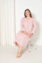 100% Cotton Seasonal Long Sleeve Combed Plus Size Mother's Nightgown 833 - 4