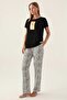 SOFT TEXTURED CYCLET COLLAR SHORT SLEEVE WOMEN'S PAJAMAS SUIT 2897 - 2