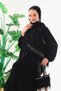 Quality Luxury Abaya Dubai Silk Fabric Hand Embroidered Lace Arabic Exclusive Feraje Abaya - 8