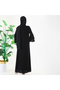 Quality Luxury Abaya Dubai Silk Fabric Hand Embroidered Lace Arabic Exclusive Feraje Abaya - 6