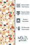 ستارة خلفية لغرفة المعيشة من جلد الغزال منقوشة من الحجر الغربي مطبوعة برباط إضافي 2 وشاح PRD-1082 - 6