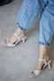 Lilac Buckle Band Detailed Blunt Toe Heeled Stylish Women's Evening Dress Shoes - 6
