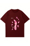 Unisex Desire Printed Crew Neck Oversize T-Shirt