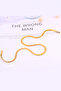 Flat Snake Italian Chain Stainless Steel Necklace Gold Color - 3 mm - 2