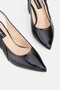 Women's Black Patent Leather Genuine Leather Heeled Shoes Size 35-41 - 5