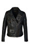 Women's Genuine Leather Black Antique Leather Coat